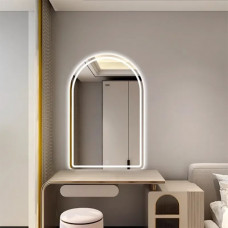 Зеркало-арка с фронтальной и тыльной контурной с LED подсветкой 75 см Венето 003 